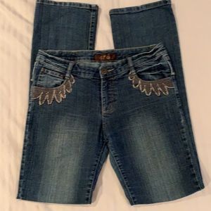 6Y Embellished Boot Cut Jeans